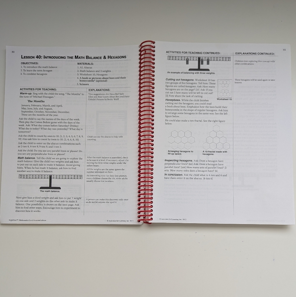 RightStart Math Level A Lessons Book - Picture 3 of 5